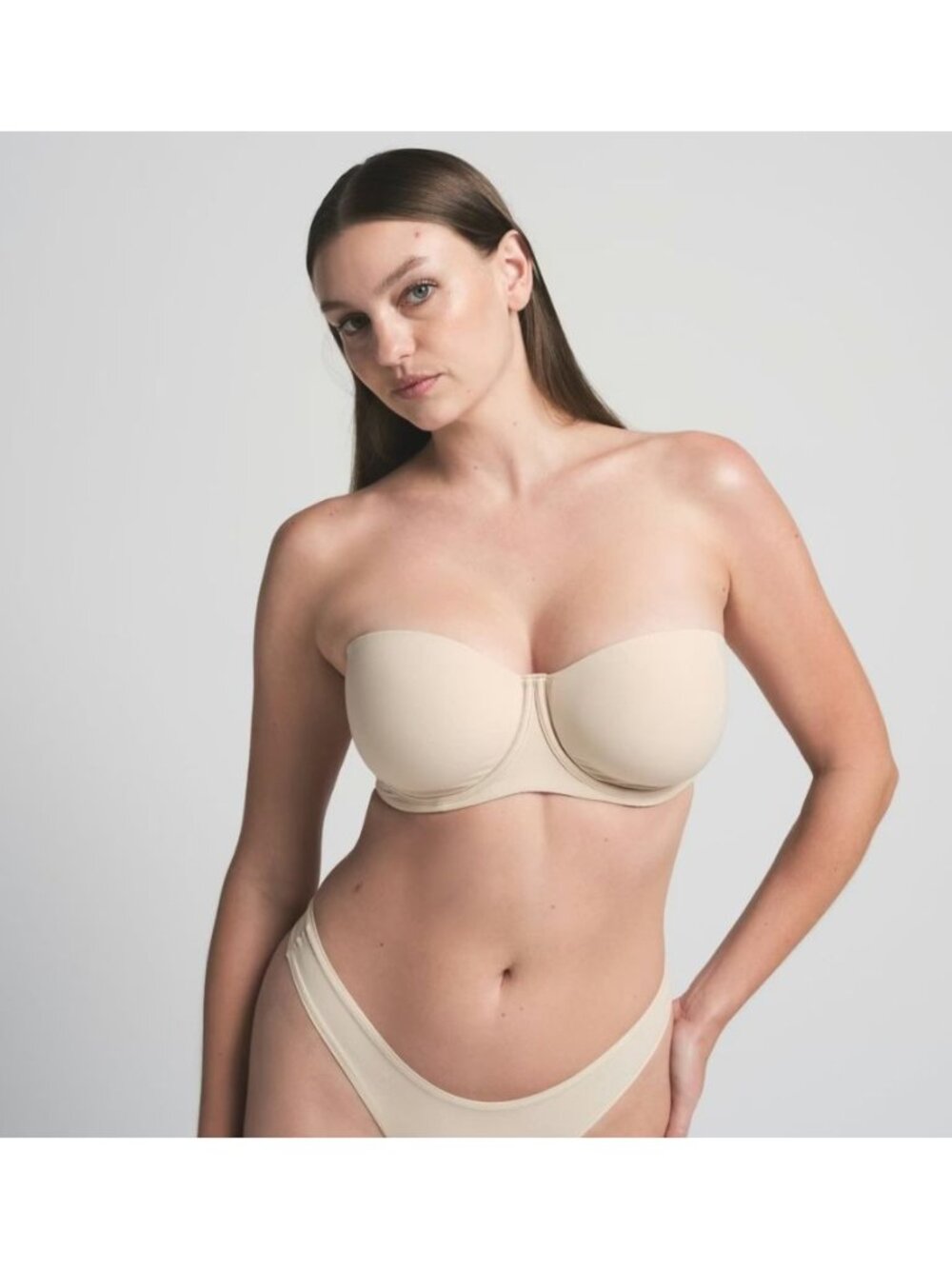 SKIMS Fits Everybody Strapless Bra Sand Size 44DDDD NWT